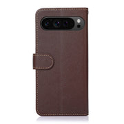 For Google Pixel 10 / 9 KHAZNEH Litchi Texture Leather RFID Phone Case(Brown)