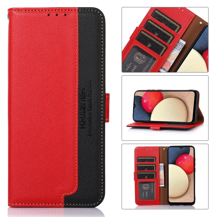 For Google Pixel 9 KHAZNEH Litchi Texture Leather RFID Phone Case(Red)