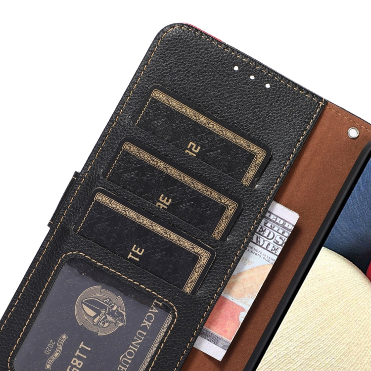 For Google Pixel 10 / 9 KHAZNEH Litchi Texture Leather RFID Phone Case(Black)