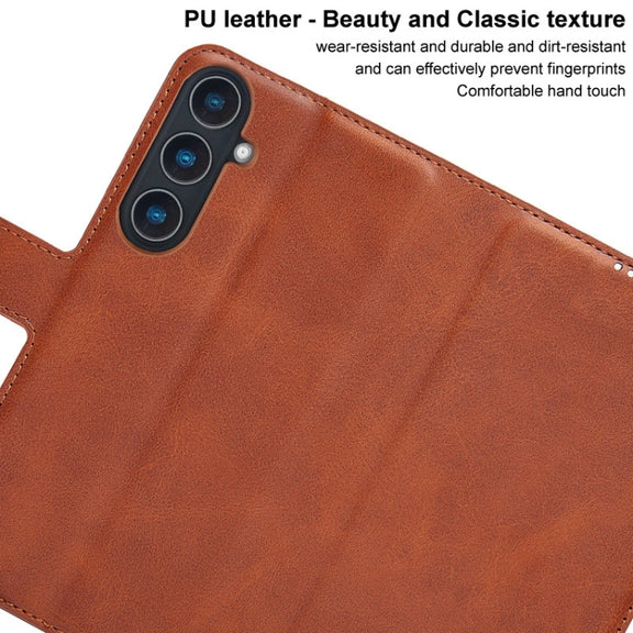 For Samsung Galaxy S24 5G IMAK Count Series Flip Leather Phone Case(Red)