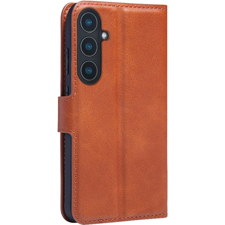 For Samsung Galaxy S24+ 5G IMAK Count Series Flip Leather Phone Case(Brown)