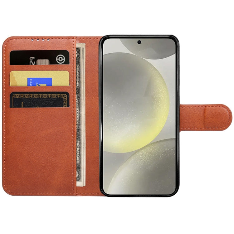 For Samsung Galaxy S24+ 5G IMAK Count Series Flip Leather Phone Case(Brown)