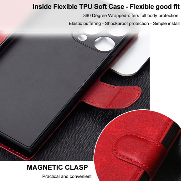 For Samsung Galaxy S24 Ultra 5G IMAK Count Series Flip Leather Phone Case(Black)