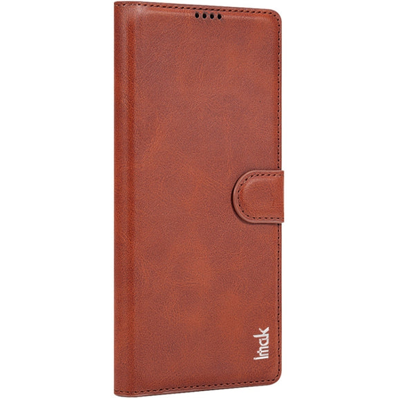 For Samsung Galaxy S24 Ultra 5G IMAK Count Series Flip Leather Phone Case(Brown)