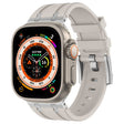For Apple Watch Ultra 2 49mm Stone Grain Liquid Silicone Watch Band(Silver Starlight) - free shipping - PMC TechLife - Order now!