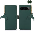 For Google Pixel 10 / 9 Genuine Leather Magnetic RFID Leather Phone Case(Green) - Google Cases by PMC TechLife | Online Shopping South Africa | PMC TechLife | Buy Now Pay Later Mobicred