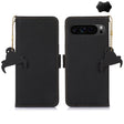 For Google Pixel 9 Genuine Leather Magnetic RFID Leather Phone Case(Black) - Google Cases by PMC TechLife | Online Shopping South Africa | PMC TechLife | Buy Now Pay Later Mobicred