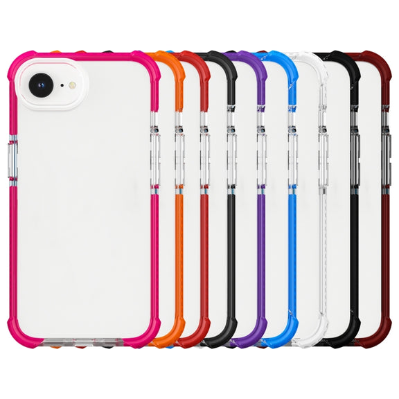 For iPhone 16e Acrylic Full Coverage Shockproof Phone Case(Red)