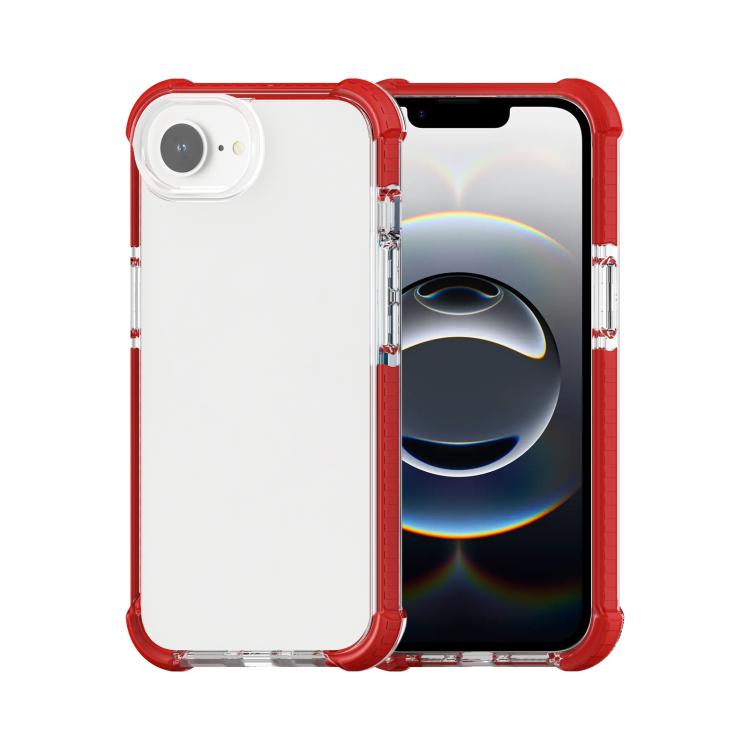 For iPhone 16e Acrylic Full Coverage Shockproof Phone Case(Red)