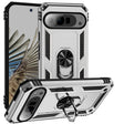 For Google Pixel 9 Pro Shockproof TPU + PC Phone Case with Holder(Silver) - Google Cases by PMC TechLife | Online Shopping South Africa | PMC TechLife | Buy Now Pay Later Mobicred