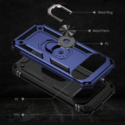 For Google Pixel 9 Shockproof TPU + PC Phone Case with Holder(Blue)