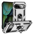For Google Pixel 9 Shockproof TPU + PC Phone Case with Holder(Silver) - Google Cases by PMC TechLife | Online Shopping South Africa | PMC TechLife | Buy Now Pay Later Mobicred