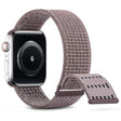 For Apple Watch 42mm Dual Hook and Loop Nylon Watch Band(Smoke Purple) - Watch Bands by PMC TechLife | Online Shopping South Africa | PMC TechLife