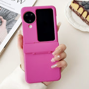 For OPPO Find N2 Flip Skin Feel PC Full Coverage Shockproof Phone Case(Rose Red)