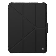 For iPad Pro 11 2024 NILLKIN Bumper Pro Multi-angle Folding Style Tablet Leather Case(Black)