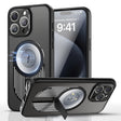 For iPhone 16 Pro Max Heat Dissipation Aromatherapy MagSafe Holder Phone Case(Black) - iPhone 16 Pro Max Cases by PMC TechLife | Online Shopping South Africa | PMC TechLife | Buy Now Pay Later Mobicred