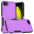 For iPhone SE 2022 / 2020 / 8 / 7 / 6 2 in 1 PC + TPU Phone Case(Purple) - iPhone SE 2022 / 2020 / 8 / 7 Cases by PMC TechLife | Online Shopping South Africa | PMC TechLife | Buy Now Pay Later Mobicred