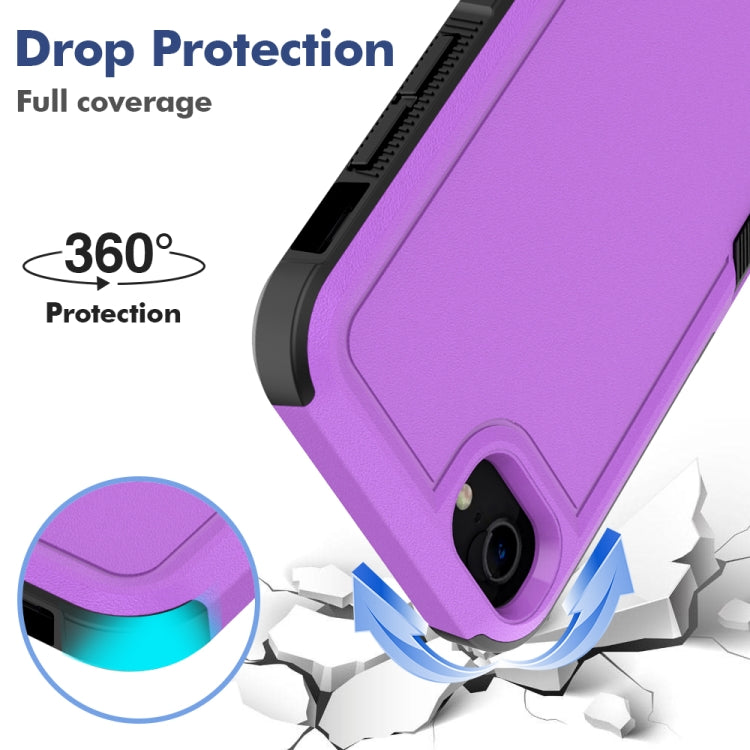 For iPhone SE 2022 / 2020 / 8 / 7 / 6 2 in 1 PC + TPU Phone Case(Purple)