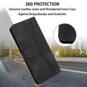 For iPhone 16 Triangle Solid Color Leather Phone Case(Black)