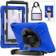 For Amazon Kindle Fire HD10 2023 Silicone Hybrid PC Full Body Tablet Case(Blue) - Amazon by PMC TechLife | Online Shopping South Africa | PMC TechLife | Buy Now Pay Later Mobicred