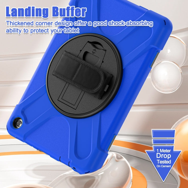 For Amazon Kindle Fire HD10 2023 Silicone Hybrid PC Full Body Tablet Case(Blue)