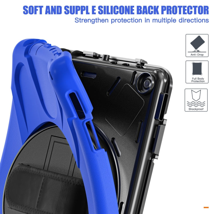 For Amazon Kindle Fire HD10 2023 Silicone Hybrid PC Full Body Tablet Case(Blue)