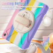 For Amazon Kindle Fire HD10 2023 Silicone Hybrid PC Full Body Tablet Case(Colorful Pink)