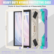 For Amazon Kindle Fire HD10 2023 Silicone Hybrid PC Full Body Tablet Case(Colorful Pink)