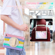 For Amazon Kindle Fire HD10 2023 Silicone Hybrid PC Full Body Tablet Case(Colorful Pink)