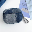For AirPods 3 Stitching Denim Cloth Bluetooth Earphone Protective Case(Dark Color Lightning) - For AirPods 3 by PMC Jewellery | Online Shopping South Africa | PMC Jewellery | Buy Now Pay Later Mobicred