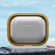 For AirPods Pro 2  TPU Hybrid PC Case with Holder(Yellow) - For AirPods Pro 2 by PMC Jewellery | Online Shopping South Africa | PMC Jewellery | Buy Now Pay Later Mobicred