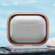 For AirPods Pro 2  TPU Hybrid PC Case with Holder(Rose Gold) - For AirPods Pro 2 by PMC Jewellery | Online Shopping South Africa | PMC Jewellery | Buy Now Pay Later Mobicred