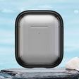 For AirPods 1 / 2 TPU Hybrid PC Case with Holder(Black) - For AirPods 1/2 by PMC Jewellery | Online Shopping South Africa | PMC Jewellery | Buy Now Pay Later Mobicred