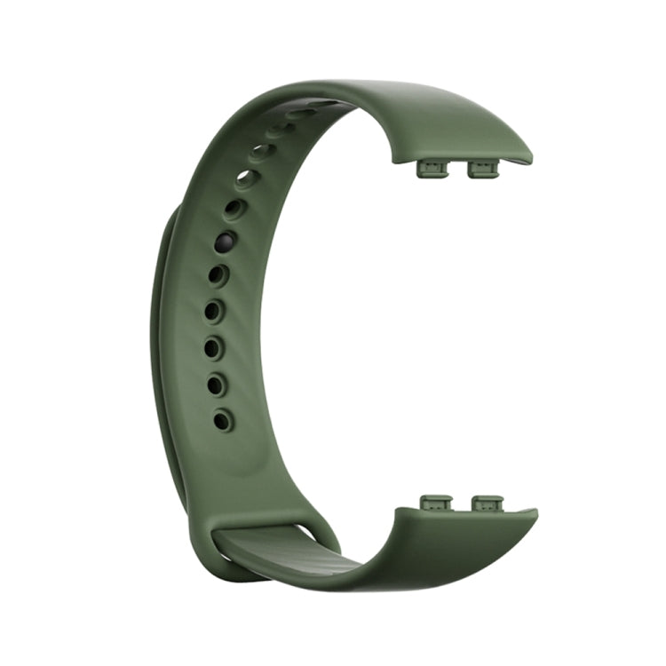 For Honor Band 9 Black Buckle TPU Watch Band(Dark Green)