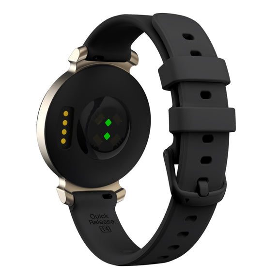 For Garmin Lily 2 Silicone Watch Band Wristband(Black)