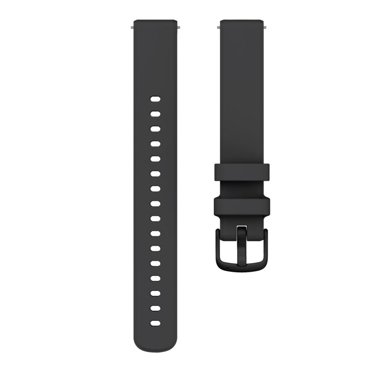 For Garmin Lily 2 Silicone Watch Band Wristband(Black)
