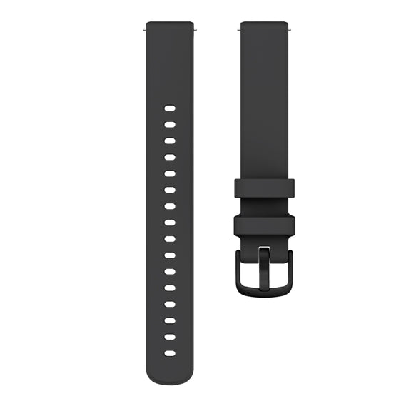 For Garmin Lily 2 Silicone Watch Band Wristband(Black)