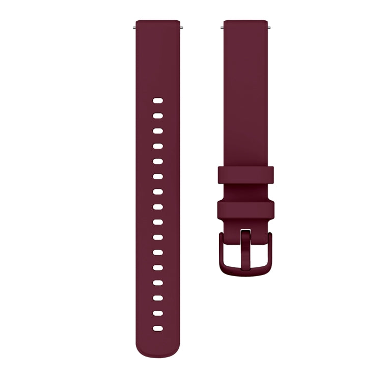 For Garmin Lily 2 Silicone Watch Band Wristband(Wine Red)