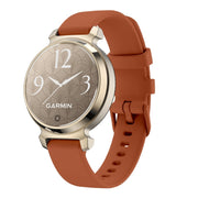 For Garmin Lily 2 Silicone Watch Band Wristband(Mocha Brown)