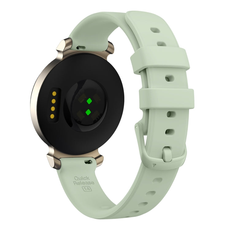 For Garmin Lily 2 Silicone Watch Band Wristband(Light Green)