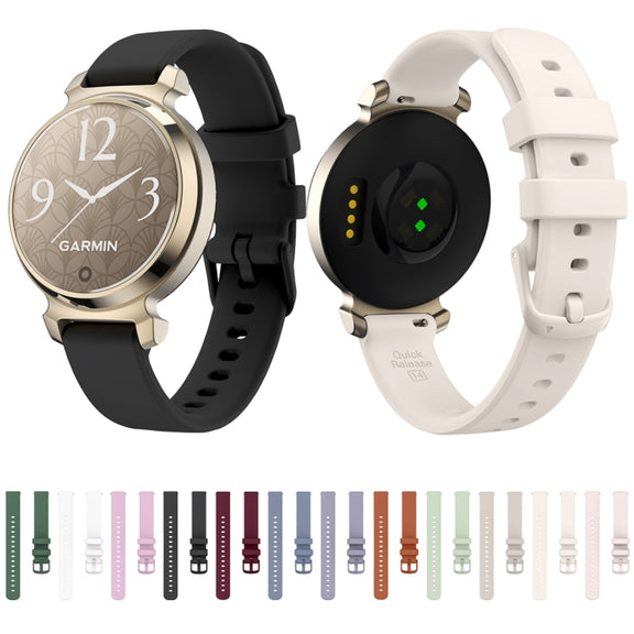 For Garmin Lily 2 Silicone Watch Band Wristband(Starlight Color)