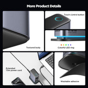JOYROOM JR-TCM02 6 in 1 65W GaN 4 USB-C & 2 USB-A Multi-port Charger, Power Plug:EU Plug(Dark Gray)