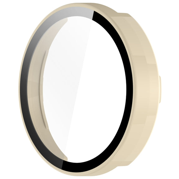For Garmin Lily 2 PC + Tempered Film Integrated Watch Protective Case(Ivory White)