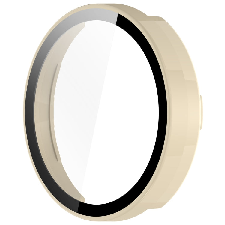 For Garmin Lily 2 PC + Tempered Film Integrated Watch Protective Case(Ivory White)