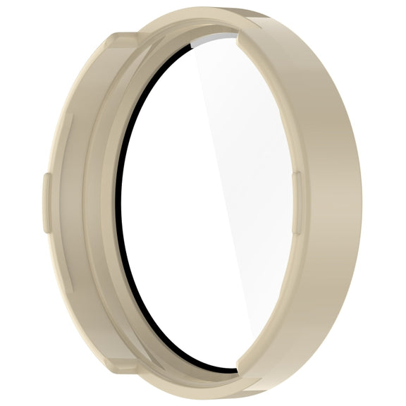 For Garmin Lily 2 PC + Tempered Film Integrated Watch Protective Case(Ivory White)