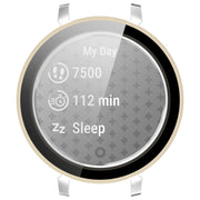 For Garmin Lily 2 PC + Tempered Film Integrated Watch Protective Case(Ivory White)