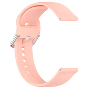 For Xiaomi Watch 2 Solid Color Metal Silver Buckle Silicone Watch Band, Size: S(Light Pink)
