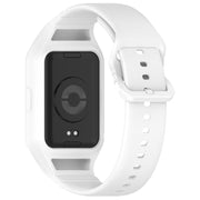 For Xiaomi Mi Band 8 Pro Solid Color Integrated TPU Watch Band(White)