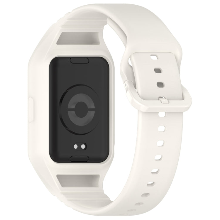 For Xiaomi Mi Band 8 Pro Solid Color Integrated TPU Watch Band(Starlight)