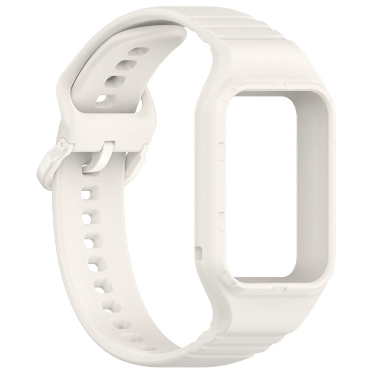 For Xiaomi Mi Band 8 Pro Solid Color Integrated TPU Watch Band(Starlight)